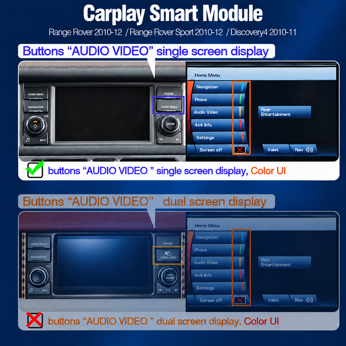 Wireless CarPlay & Android Auto for Land Rover | Denso Gen2.0 / IAM2.0