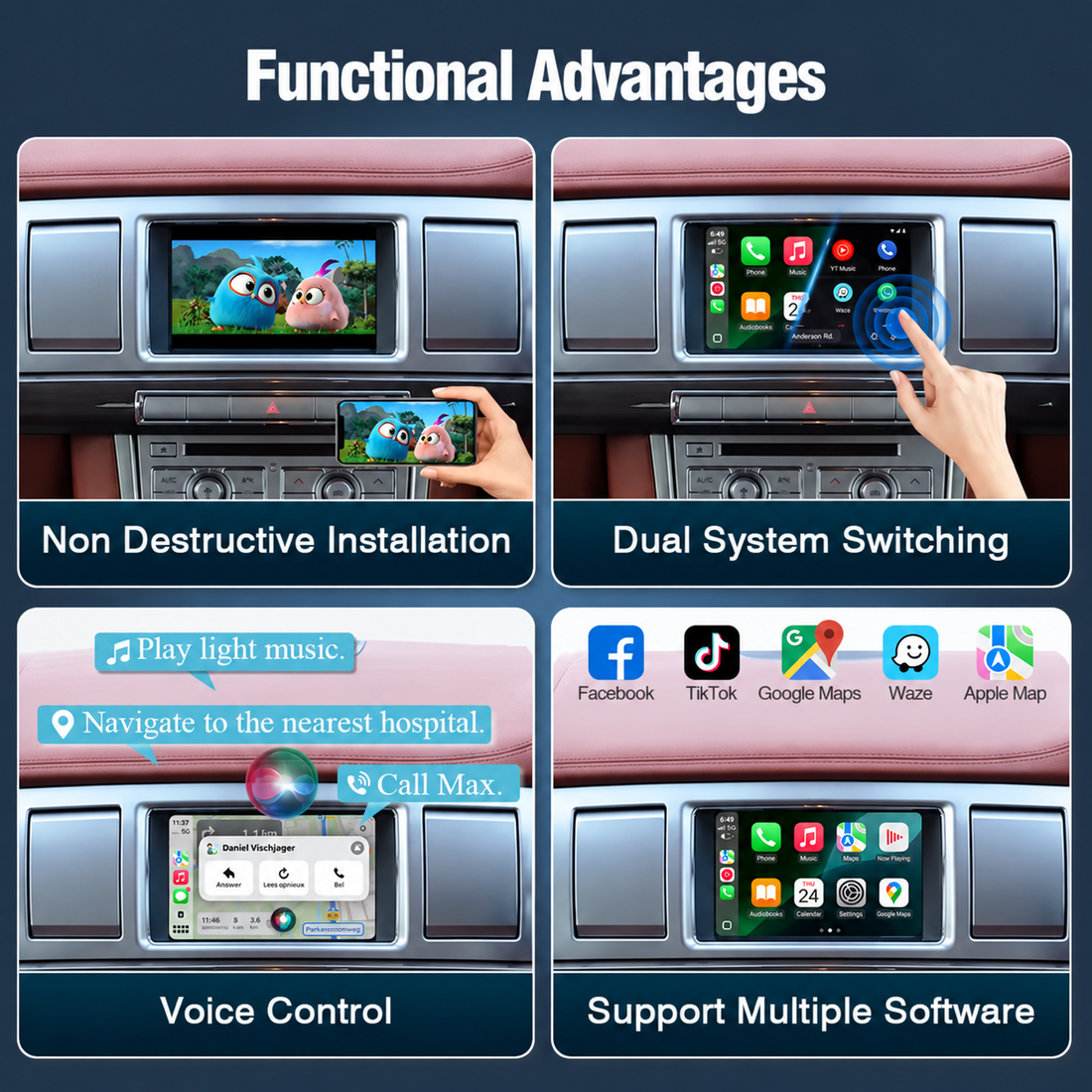 Wireless CarPlay & Android Auto for Jaguar XK / XF | Denso Gen2.0 / IAM2.0