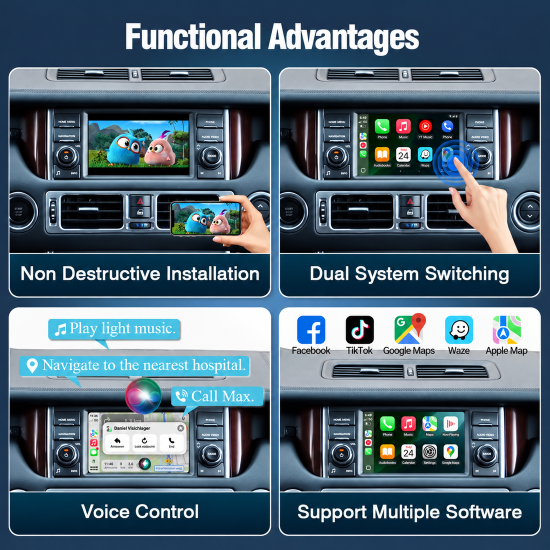 Wireless CarPlay & Android Auto for Land Rover | Denso Gen2.0 / IAM2.0