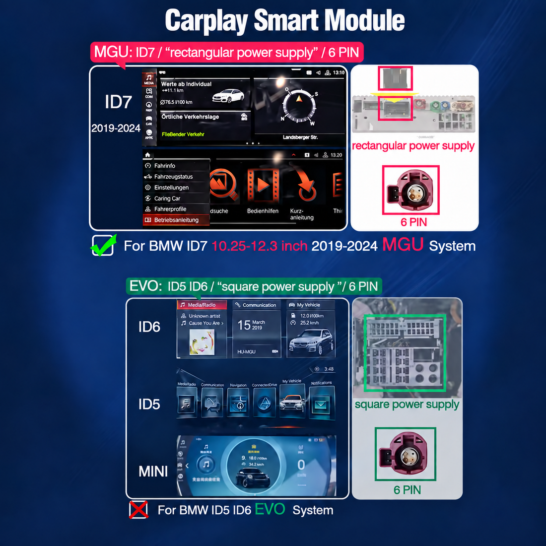 Wireless CarPlay & Android Auto for BMW | CCC / CIC / NBT / EVO / MGU