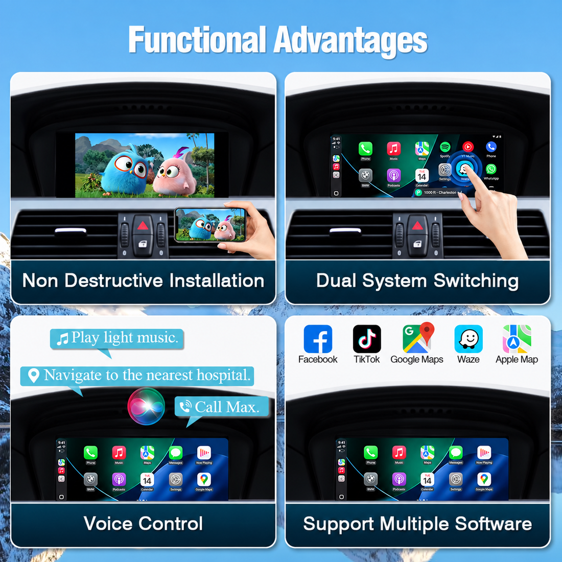 Wireless CarPlay & Android Auto for BMW | CCC / CIC / NBT / EVO / MGU