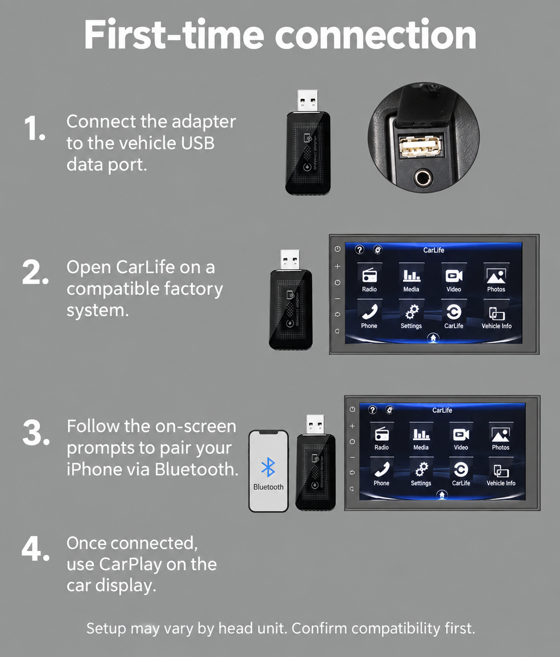 drivevora Wireless CarPlay Adapter for Lexus LM 2020–2023 (Left-Hand Drive) — Requires Factory Wired CarPlay